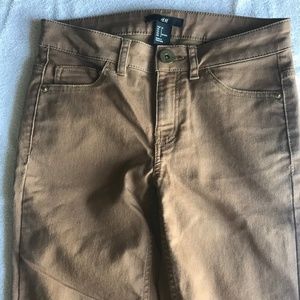 H&M brown/tan jeans size 2